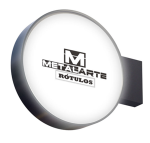 Banderola redonda luminosa