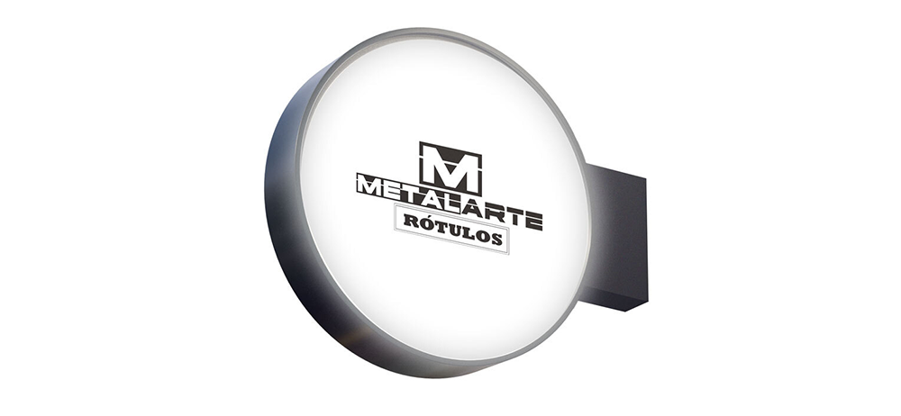 Banderola redonda luminosa